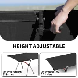 WESTTUNE marching bed, portable folding bed, ultra light aluminum alloy sleeping bed, outdoor camping and travel