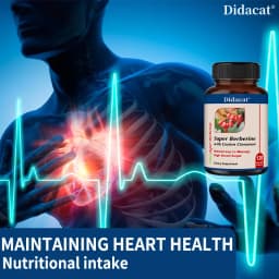 Berberine Capsules, with Ceylon Cinnamon, Energy, Heart & Metabolism Support, Balance Blood Sugar Levels