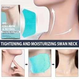 5pcs Bio Collagen Neck Lift Mask Patch, Moisturizing & Brightening Gel, Easily Absorbed, The Appearance Of Wrinkles, Aging And Sagging Light Beige, Make Light Beige Look Smoother And Firmer, Make Light Beige Younger-looking, Neck Mask, Skincare