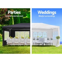 10x30' Wedding Party Canopy Tent Outdoor Gazebo with 8 Removable Sidewalls