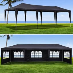10x30' Wedding Party Canopy Tent Outdoor Gazebo with 8 Removable Sidewalls