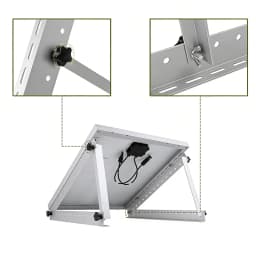 28inch 2-Pack Adjustable Solar Panel Mounting Bracket Triangle Aluminum Alloy PV Tilt Support Rack for RV Boat Roof 0-90° Angle Adjustable