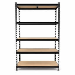 5-Tier Storage Shelving Unit Heavy Duty Metal Rack with Screws and MDF Boards, Adjustable Utility Organizer for Garage Warehouse Pantry (35.4" W x 15.7" D x 72.0" H)
