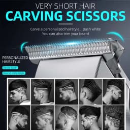 Professional Hair Clipper & Trimmer Set for Men – 3-in-1 /2-in-1/1pc Electric Beard Shaver, Haircut Machine with LCD Display, USB Rechargeable, Multiple Guide Combs, Barber Kit for Home & Salon Use