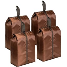 2 or 4 Pack Portable Nylon Waterproof Shoe Storage Bags with Zipper Closure for Men and Women Travel or Family Item Organize