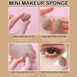54PCS Makeup Tools: 30PCS Brush Set + 10PCS Makeup Sponges + 10PCS Powder Puffs + 4PCS Tools