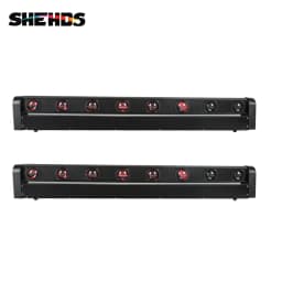 SHEHDS 2/4/8PCS Beam LED 8x12W RGBW Bar Moving Head Stage Lighting DMX512 For DJ Disco Party Night Club Stage Equipment