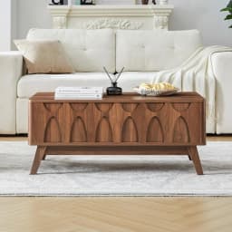 Coffee Table, Lift Top Coffee Table with Hidden Compartment,Mid Century Modern Lift Tabletop for Home Living Room, Customized