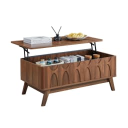 Coffee Table, Lift Top Coffee Table with Hidden Compartment,Mid Century Modern Lift Tabletop for Home Living Room, Customized