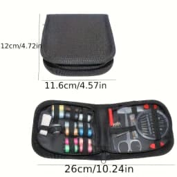 Multi - scenario Sewing Kit for Home Travel Emergency, Large Storage Box with Complete Tools & Durable Color Threads