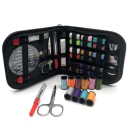 Multi - scenario Sewing Kit for Home Travel Emergency, Large Storage Box with Complete Tools & Durable Color Threads