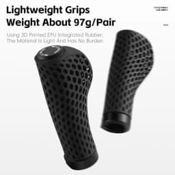 WEST BIKING 3D Printed Bicycle Grips Shock Absorption Mountain Bike Handlebar Cover Professional MTB Ergonomic Handle Grips
