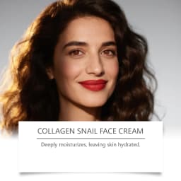 Snail Collagen Face Cream Moisturizing Enhance Skin Elasticity Massage Nourishing Smoothing Reduce Dryness Firming Face Cream