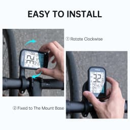 CYCPLUS M1+Z1 Cycling GPS Wireless Bike Computer With BLE 5.0/ANT+ with 2.9" LCD Screen Auto Backlight IPX6 Waterproof