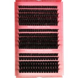 HBZGTLAD 60D-100D eyelash cluster with bottom and spiky volume DIY anime eyelash cluster extends eyelashes