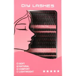 HBZGTLAD 60D-100D eyelash cluster with bottom and spiky volume DIY anime eyelash cluster extends eyelashes