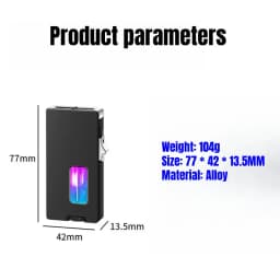 Metal Ultra Wide Open Flame Gas Lighter Can Be Shaken with Gravity Sensing Ignition Personalized Portable Unusual Lighter Gift