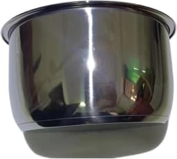 Rice Cooker Inner Bowl Compatible With Zojirushi NS-WAC10 NS-TGQ10 NS-WXQ10 NS-TSC10, 304 Stainless Steel Replacement Inner Pot(