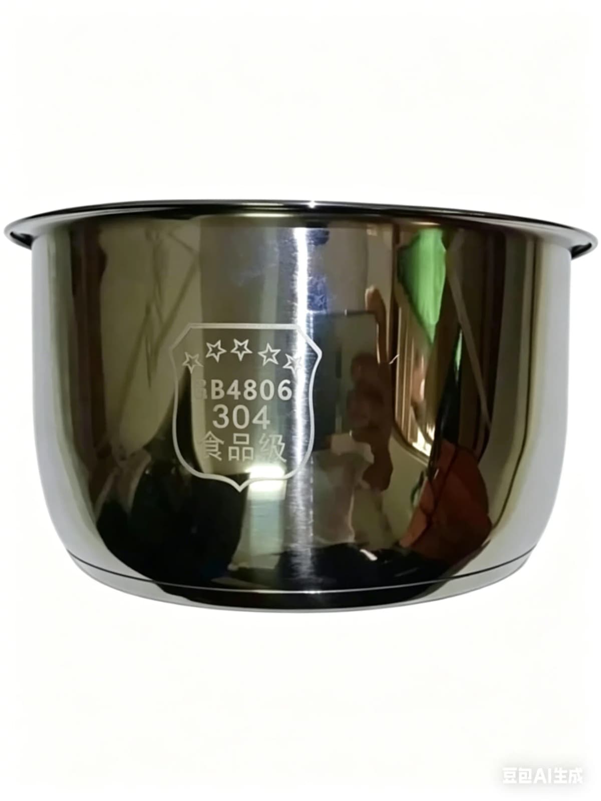 Rice Cooker Inner Bowl Compatible With Zojirushi NS-WAC10 NS-TGQ10 NS-WXQ10 NS-TSC10, 304 Stainless Steel Replacement Inner Pot(