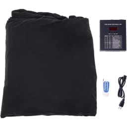LED Stage Backdrops, Star Curtain Background with Remote Controller, Foldable Starry Sky Cloth for Wedding Christmas Party Club Show Band DJ Event Decoration