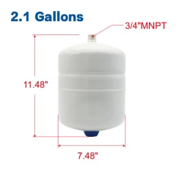 KING SMART 2.1 Gallon Water Heater Safety Tank, Leak Proof Thermal Expansion Tank CUPC NSF Low Lead certified, 1pcs/case; 80101