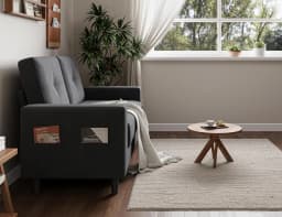 Loveseat Sofa 53" Small Couches for Small Spaces 2 Seater Mini Couch for Bedroom Dark Grey Comfy Modern Love Seat, Customized