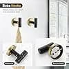 Black Gold Bathroom Hardware Set Accessories Wall Mounted Stainless Steel Towel Bar Towel Ring Toilet Paper Holder Hook Bathroom