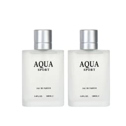 2PCS AQUA Men‘s Perfume EDP 100ML 3.4FL.OZ, Aquatic Aromatic Eau de Parfum, Fresh Lime Musk Ocean Fragrance Spray Men‘s Cologne