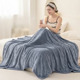 Solid Flannel Multifunctional Throw Blanket – Ultra Soft Skin-Friendly, Warm & Cozy, Perfect for Living Room, Bedroom, Office, All Season, Machine Washable Easy Care