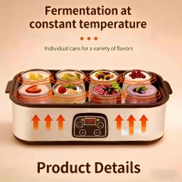 Digital Yogurt Fermenter + 5 Bonus Gadgets: Bottle Opener, Sponge, Towel & More!