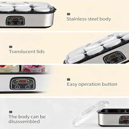 Digital Yogurt Fermenter + 5 Bonus Gadgets: Bottle Opener, Sponge, Towel & More!