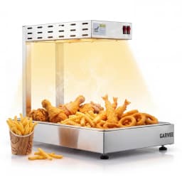 Professional Infrared Food Warmer Lamp for Catering - Commercial Electric Heat Light with Stainless Steel Base - Ideal for Buffets, Restaurants, Fried Foods