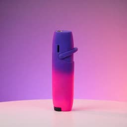 (No Gas) Red Purple Gradient Torch Lighter Portable Windproof Flashlight Creative Cute Women Lighter Interesting for Ca