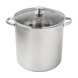 Stainless Steel 16-Quart Stock Pot with Glass Lid