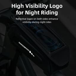 ROCKBROS Local Shipping Bicycle Bag 1.7L Waterproof Phone Bag Front Frame Touch Screen Cycling Bag Case Holder Hard Shell Bike Bag Accessories