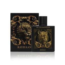 Rayhaan Tiger Cal Unisex Extrait – Bold Spicy Woody Aroma, 3.4 Fl oz / 100 ml