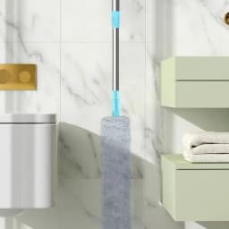 Retractable Gap Dust Cleaner Under Appliance Microfiber Duster Dust Brush with Extension Pole Cleaning Duster for Bed High Ceilings Furniture Bottom Household Gap Duster Gray