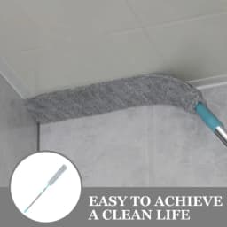 Retractable Gap Dust Cleaner Under Appliance Microfiber Duster Dust Brush with Extension Pole Cleaning Duster for Bed High Ceilings Furniture Bottom Household Gap Duster Gray