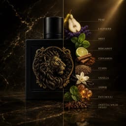 Rayhaan Lion Eau de Parfum Spray for Men – Bold Oriental Woody & Spicy Scent, Long-Lasting Masculine Fragrance, Perfect Gift for Him, 3.4 fl oz / 100 ml