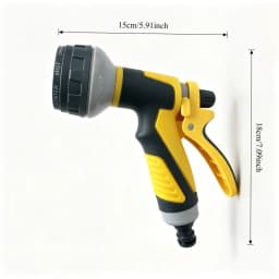 8 Spray Modes Garden Water Spray Gun, Ergonomic Anti-slip Hose Nozzle with Lockable Trigger, High Pressure Water Sprayer for Car Washing Pet Bathing Garden Watering, 2 Colors Optional
