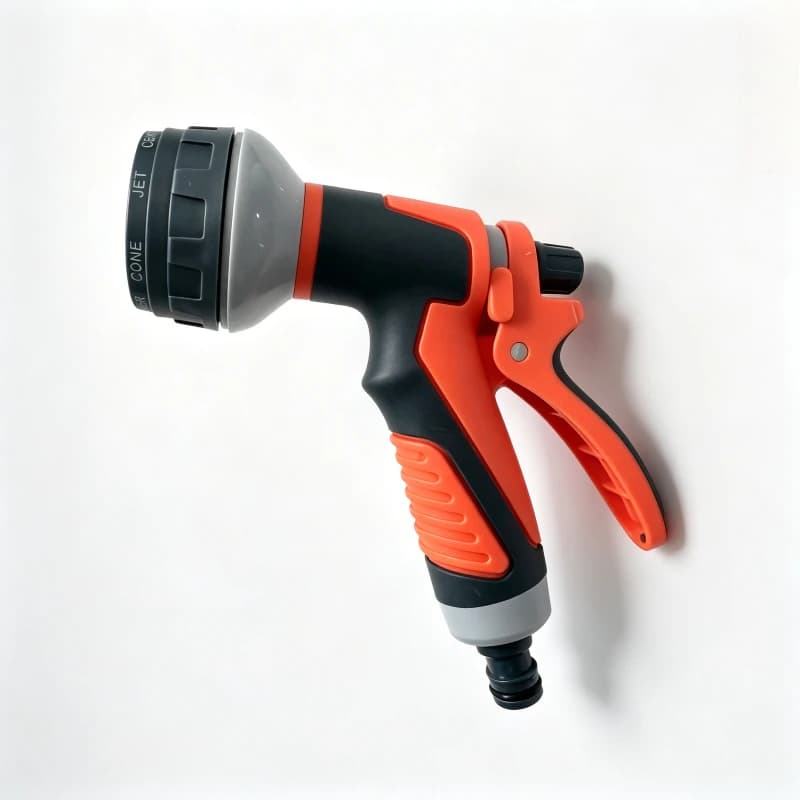 8 Spray Modes Garden Water Spray Gun, Ergonomic Anti-slip Hose Nozzle with Lockable Trigger, High Pressure Water Sprayer for Car Washing Pet Bathing Garden Watering, 2 Colors Optional