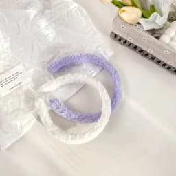 Plush headband imitation rabbit fur candy color face wash headband fashionable and simple wide edge pressure hair bundle hair headdress hair accessories