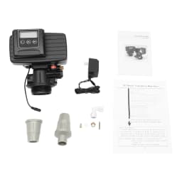 Water Softener Valve Digital Control Valve 5600 XSTST Time Type 110V US Plug PP Material Lightweight Strong Durable High Efficiency Soften Water Hardness 0.8-0.03 mg·N/L Smart Control Three Button Easy Use for Home Water Softening System