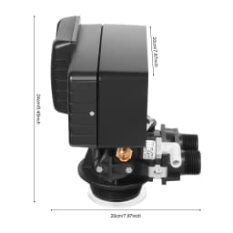 Water Softener Valve Digital Control Valve 5600 XSTST Time Type 110V US Plug PP Material Lightweight Strong Durable High Efficiency Soften Water Hardness 0.8-0.03 mg·N/L Smart Control Three Button Easy Use for Home Water Softening System