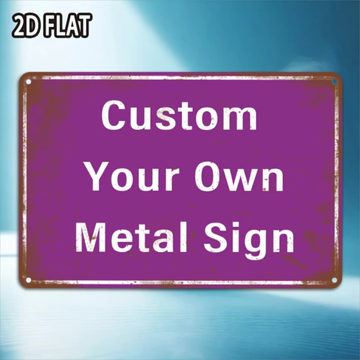 2D Flat, Custom 1pc, 2D Flat, Material Decorative Sign & Plaque, for Decoration Only, 1pc, 16 Color Options, 11.81inch×7.87inch, Decorative Plaque, Customize Your Pattern and Text, Material Hanging Sign, Material, for Cafe, Bar, Home Decor