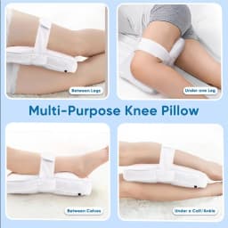 Memory Foam Single Leg Pillow, Knee Pillow For Side Sleepers, With Adjustable Straps, Leg Cushion Pad Suitable For Side Sleeping