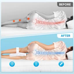 Memory Foam Single Leg Pillow, Knee Pillow For Side Sleepers, With Adjustable Straps, Leg Cushion Pad Suitable For Side Sleeping
