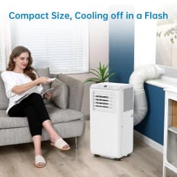 10000 BTU Portable Air Conditioner 3-in-1 Cool Dehumidifier Fan Portable AC Unit with Remote Control Quiet Mobile Air Cooler for Bedroom Dorm Office Home Up to 450 Sq Ft