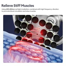 24-Heads 9 Modes Body Massage Gun High Frequency Vibration Fascia Gun Back Waist Thigh Massager Neck Shoulder Massager Muscle masajeador