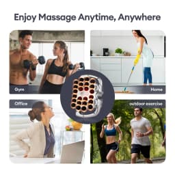 24-Heads 9 Modes Body Massage Gun High Frequency Vibration Fascia Gun Back Waist Thigh Massager Neck Shoulder Massager Muscle masajeador